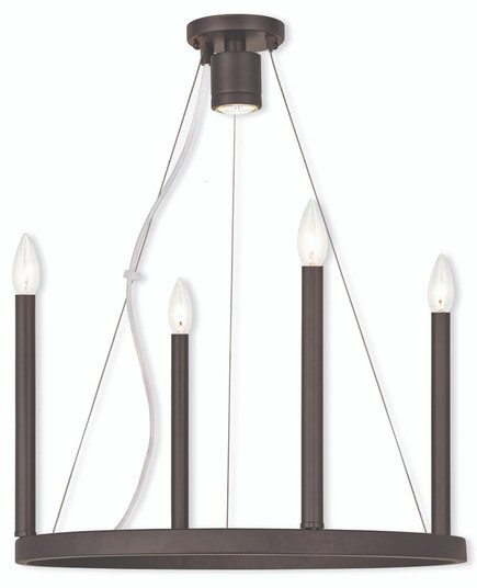 4 Light + 1 Light Bronze Chandelier (108|40244-07)
