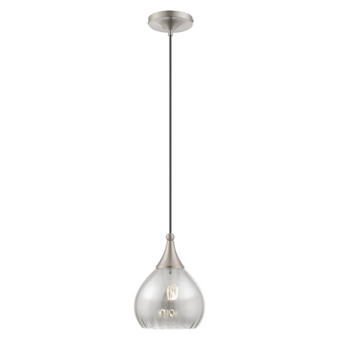 1 Lt Brushed Nickel Mini Pendant (108|40645-91)