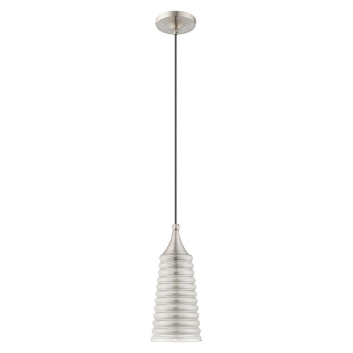 1 Lt Brushed Nickel Mini Pendant (108|40647-91)