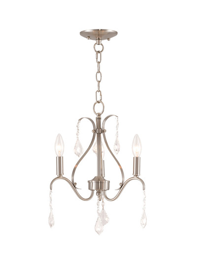3 Light Brushed Nickel Mini Chandelier (108|40843-91)