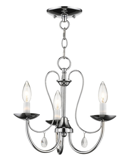 3 Light Polished Chrome Chandelier (108|40863-05)