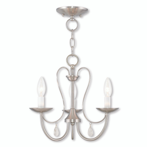 3 Light Brushed Nickel Chandelier (108|40863-91)