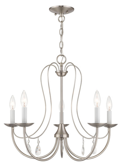 5 Light Brushed Nickel Chandelier (108|40865-91)