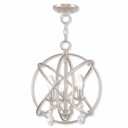 3 Light BN Mini Chandelier/Ceiling Mount (108|40904-91)