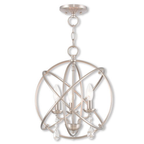 3 Light BN Mini Chandelier/Ceiling Mount (108|40904-91)