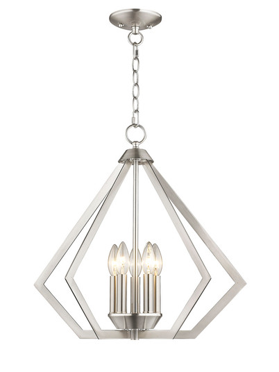 5 Light Brushed Nickel Chandelier (108|40925-91)