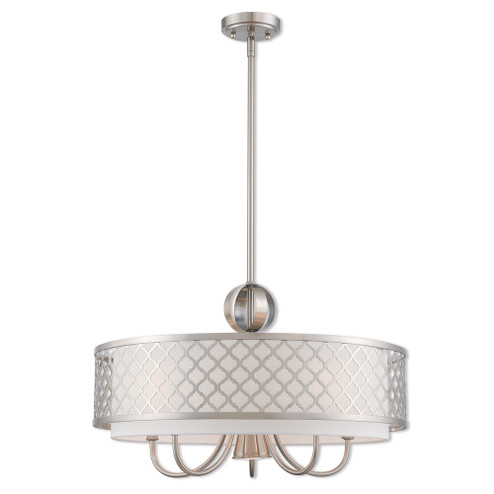 6 Lt BN Pendant Chandelier (108|41105-91)