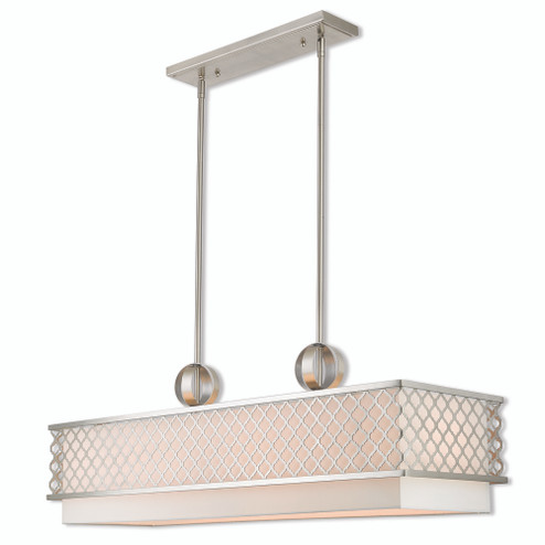 6 Lt BN Linear Chandelier (108|41106-91)