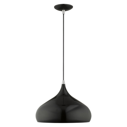 1 Lt Shiny Black Mini Pendant (108|41173-68)