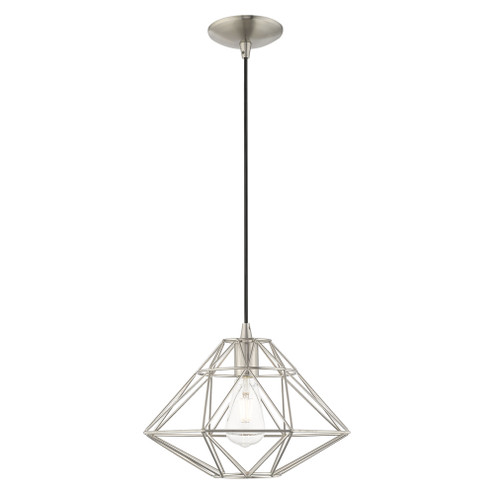 1 Lt Brushed Nickel Mini Pendant (108|41323-91)