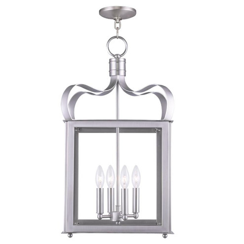 4 Light Brushed Nickel Chain Lantern (108|4314-91)