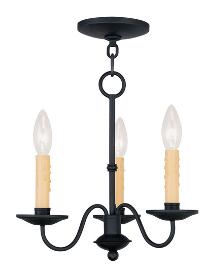 3 Light Black Mini Chandelier (108|4463-04)