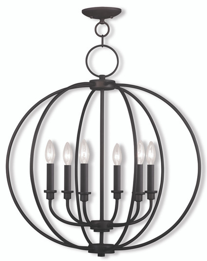 6 Light Bronze Chandelier (108|4666-07)