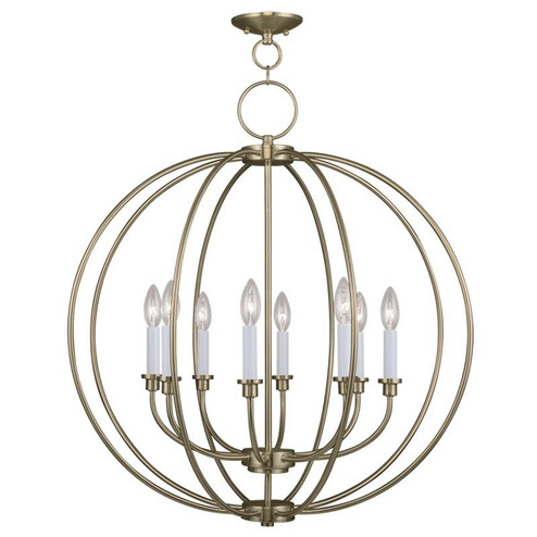 8 Light Antique Brass Chandelier (108|4668-01)