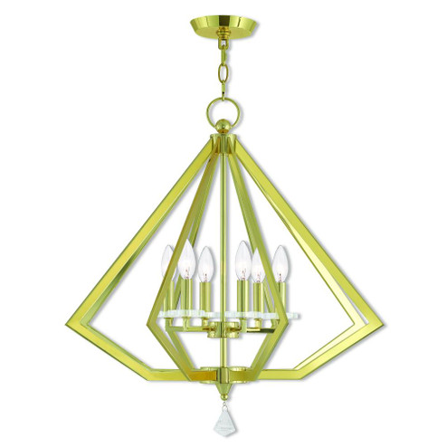 6 Lt PB Chandelier (108|50666-02)