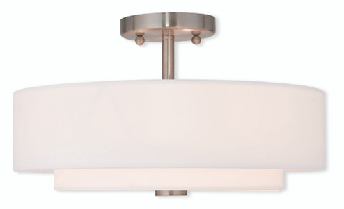 3 Light Brushed Nickel Ceiling Mount (108|51044-91)