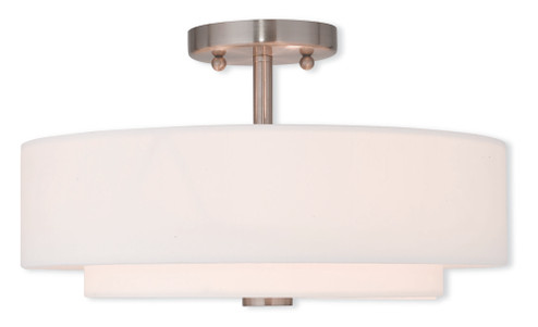 3 Light Brushed Nickel Ceiling Mount (108|51044-91)