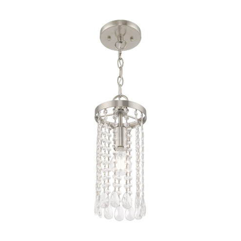 1 Lt Brushed Nickel Mini Pendant (108|51062-91)