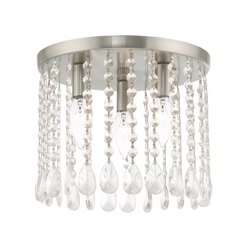 3 Lt Brushed Nickel Ceiling Mount (108|51067-91)