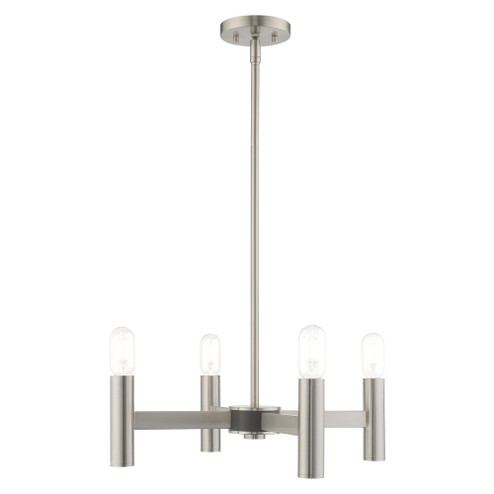 4 Lt Brushed Nickel Mini Chandelier (108|51134-91)