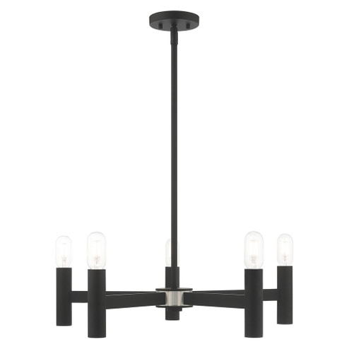 5 Lt Black Chandelier (108|51135-04)