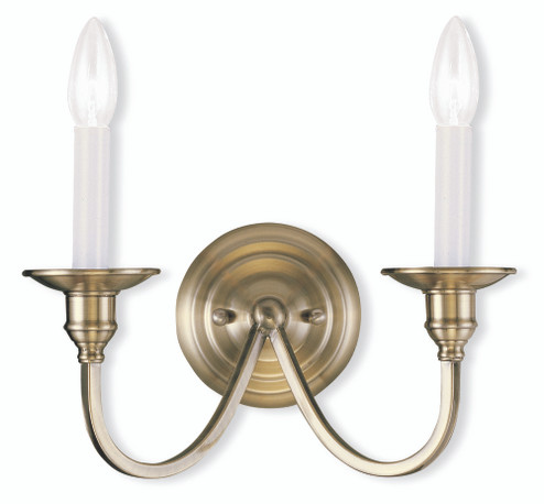 2 Light Antique Brass Wall Sconce (108|5142-01)