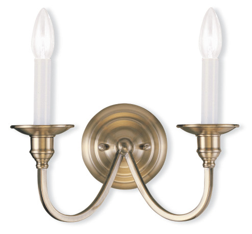 2 Light Antique Brass Wall Sconce (108|5142-01)