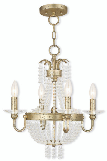 4 Light WG Mini Chandelier/Ceiling Mount (108|51844-28)