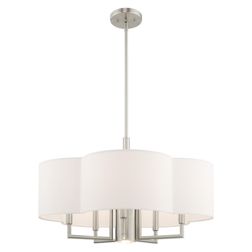 6 Lt Brushed Nickel Pendant Chandelier (108|51925-91)