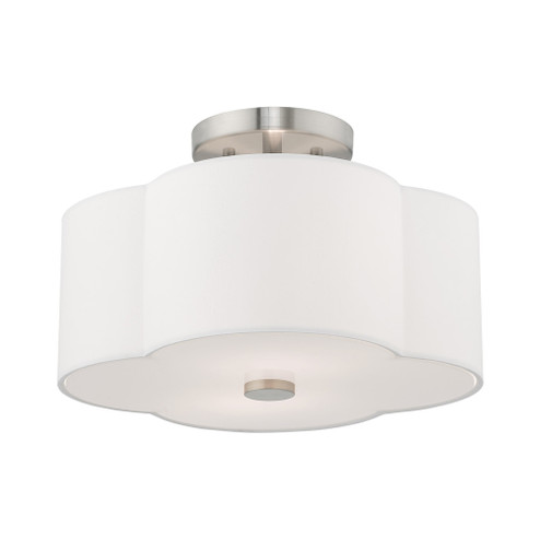 2 Lt Brushed Nickel Ceiling Mount (108|52152-91)