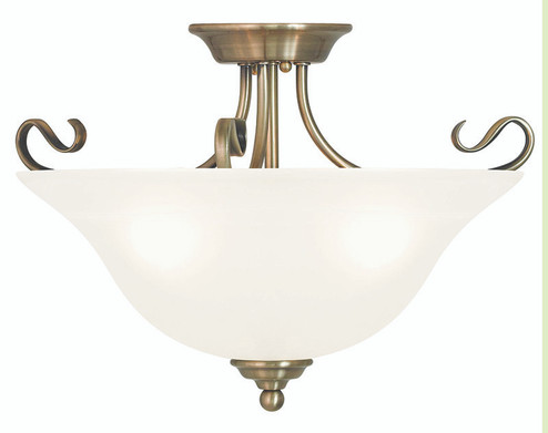 3 Light Antique Brass Ceiling Mount (108|6130-01)