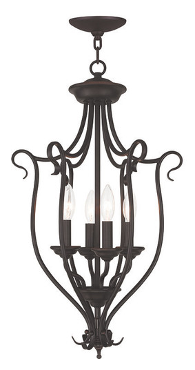 4 Light Bronze Foyer Chandelier (108|6137-07)