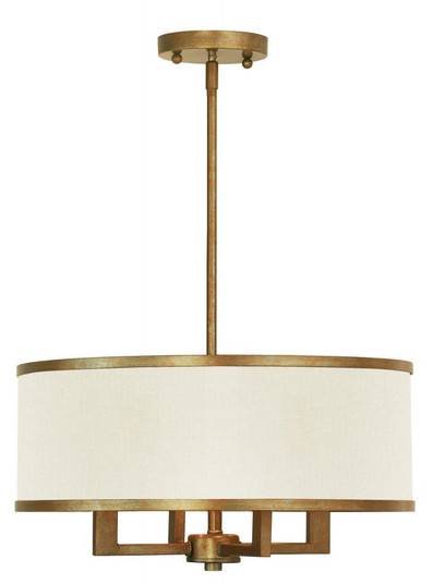 4 Light Antique Gold Leaf Chandelier (108|62613-48)