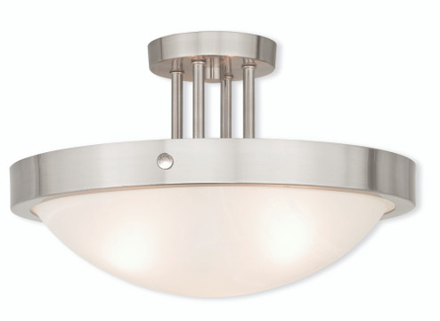 3 Light Brushed Nickel Ceiling Mount (108|73956-91)