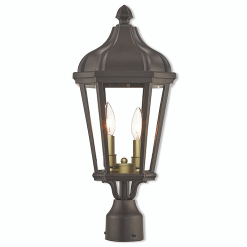 2 Lt BZ Outdoor Post Top Lantern (108|76188-07)