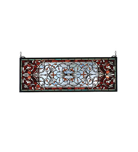 28''W X 10''H Versaille Transom Stained Glass Window (96|98059)