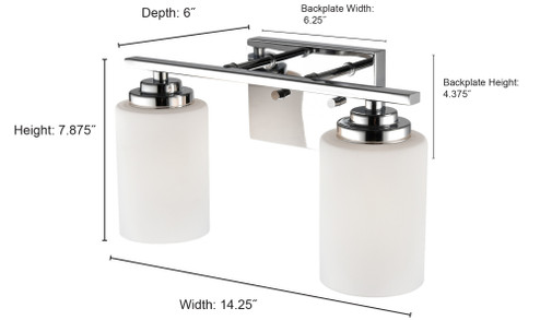 Durham 2-Light Vanity Rubbed Bronze (670|3182-RBZ)