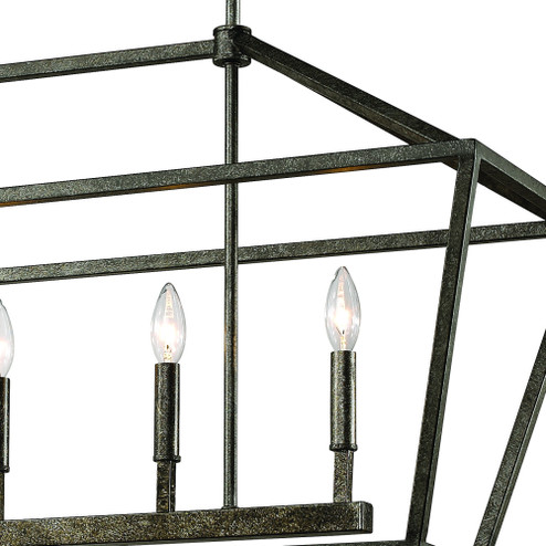 5-Light Island Antique Silver (670|3245-AS)