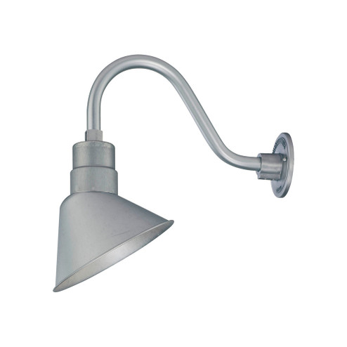 R Series 1-Light Angle Shade Galvanized (670|RAS10-GA)