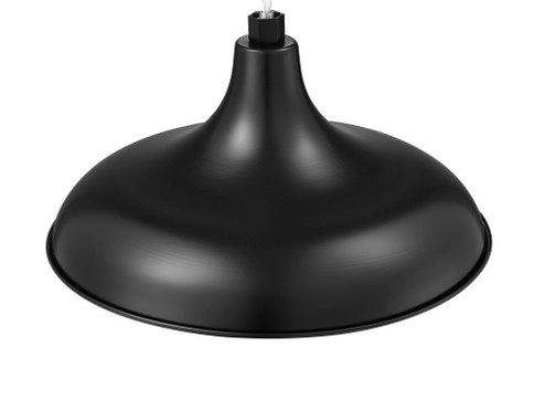 R Series 1-Light Modified Warehouse Shade Satin Black (670|RMWHS17-SB)