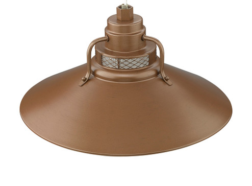 R Series 1-Light Stem Hung Railroad Shade Copper (670|RRRS18-CP)