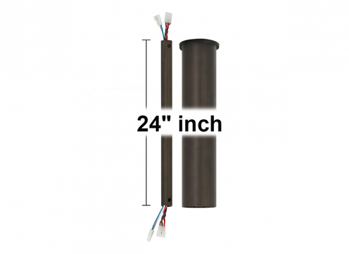24'' Minimalist Downrod in Aged Pewter (6|DRM24AGP)