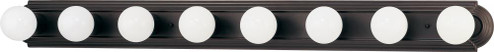 8 Light; 48 in.; Vanity Racetrack Style; Mahogany Bronze Finish (81|60/1287)
