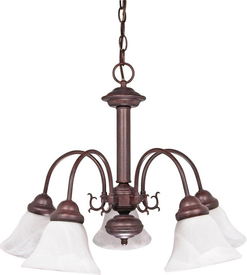 Ballerina - 5 Light Chandelier with Alabaster Glass - Old Bronze Finish (81|60/183)