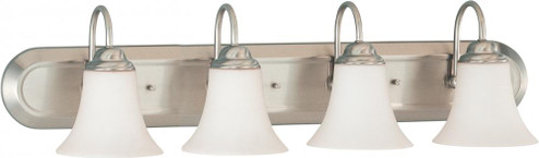 Dupont; 4 Light; Vanity with Satin White Glass; Brushed Nickel Finish (81|60/1835)