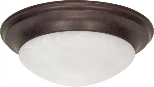 3 Light - 17'' Flush with Alabaster Glass - Old Bronze Finish (81|60/282)