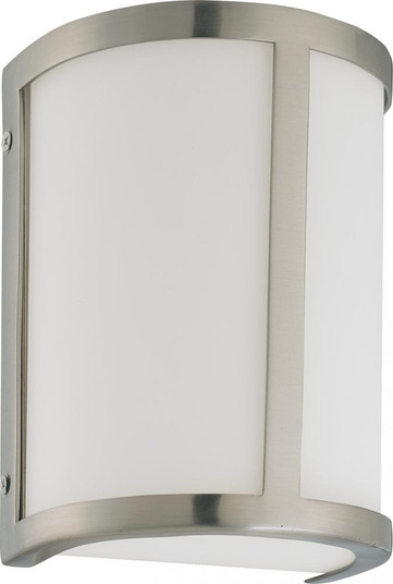 Odeon; 1 Light; Wall Sconce with Satin White Glass; Brushed Nickel Finish (81|60/2868)