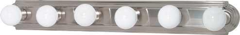 6 Light; 36 in.; Vanity; Racetrack Style; Brushed Nickel Finish (81|60/302)