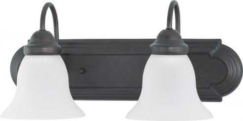 Ballerina; 2 Light; 18 in.; Vanity with Frosted White Glass; Mahogany Bronze Finish (81|60/3161)