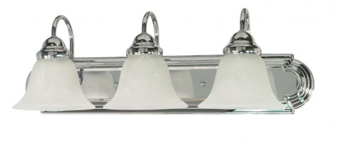 Ballerina - 3 Light 24'' Vanity with Alabaster Glass - Polished Chrome Finish (81|60/317)
